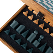 BAUHAUS style Chess set 40x40cm (Turquoise) with pieces Manopoulos BAUHAUS style Chess set 40x40cm (Turquoise) with pieces Manopoulos