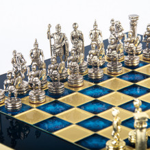 Greco-Roman chess set 28x28cm with pieces and board Manopoulos