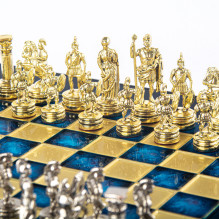 Greco-Roman chess set 28x28cm with pieces and board Manopoulos