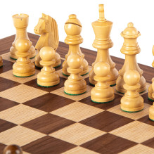 Walnut Chess Set 50cm with Staunton Chess Pieces Manopoulos Walnut Chess Set 50cm with Staunton Chess Pieces Manopoulos