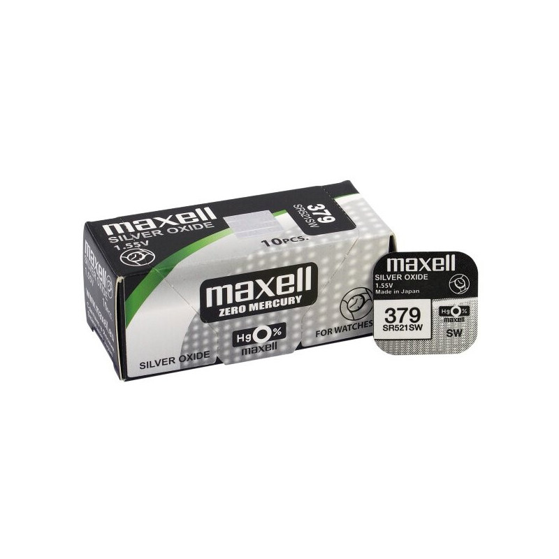 Maxell 379 (SR521SW) baterijos 10 vnt.