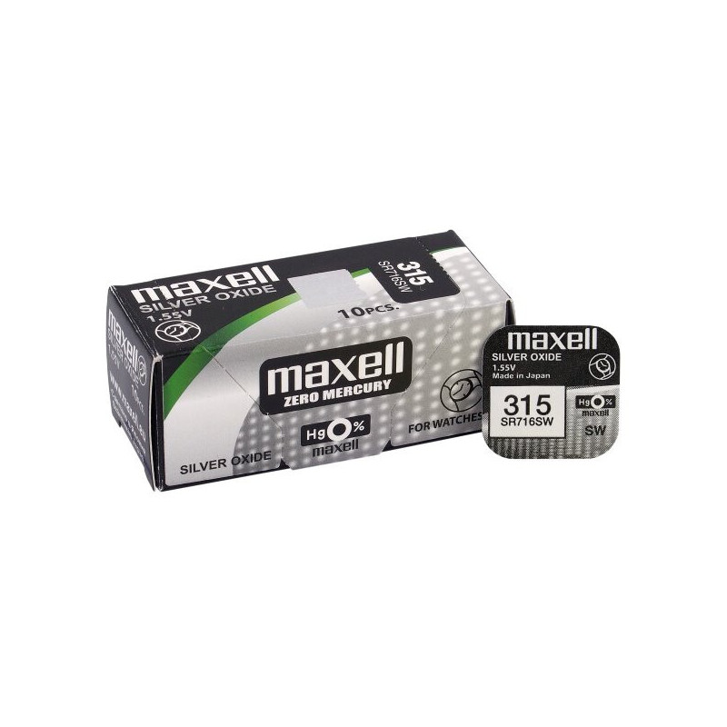 Maxell 315 (SR716SW) batteries 10 pcs.