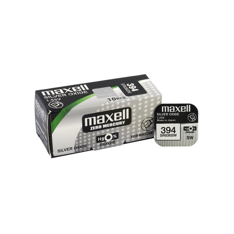 Maxell 394 (SR936SW) baterijos 10 vnt.