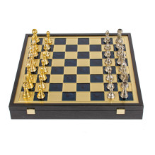 "Classic Metal Staunton" metal chess set with 41cm board on box Manopoulos "Classic Metal Staunton" metal chess set with 41cm board on box Manopoulos