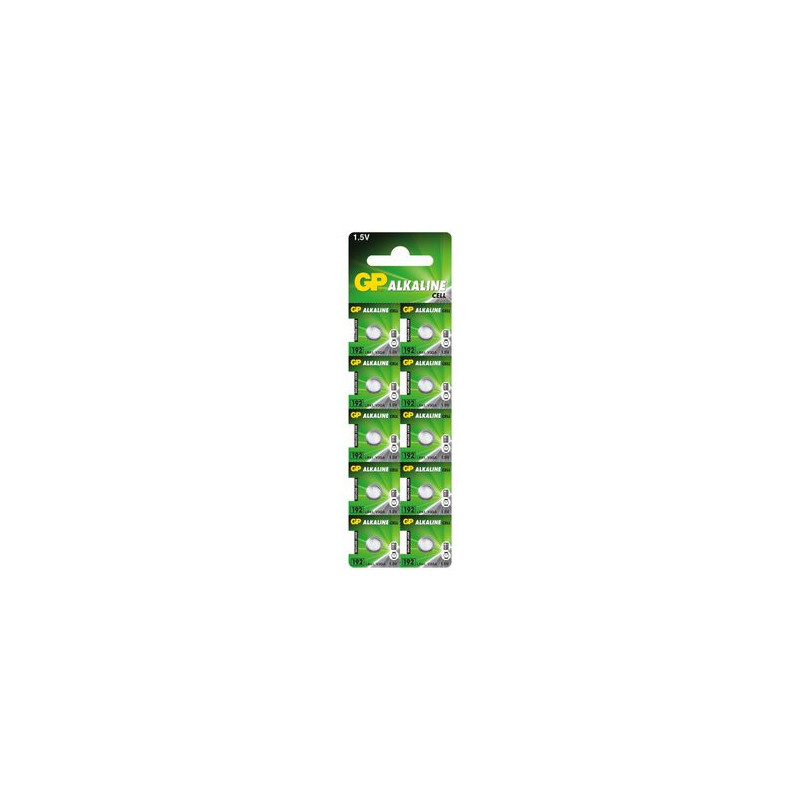 GP G3 LR41 192F baterijos 10 vnt.