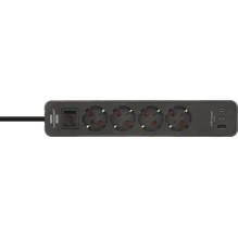 Buitinis ilgintuvas BRENNENSTUHL ECOLOR,4vt.,3USB A+C,1,5 m