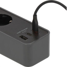 Buitinis ilgintuvas BRENNENSTUHL ECOLOR,4vt.,3USB A+C,1,5 m
