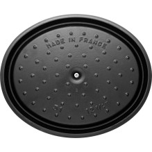 Pot - STAUB Cast Iron Oval 4.2L Non-Stick Oven Safe Black