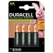 Battery - Duracell AA 1300 mAh Rechargeable NiMH 4-pack