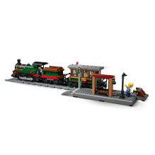 Žaislinis Traukinys - LEGO CITY 60511 Vintage Steam Train 575 Pieces, 5 Minifigures Žaislinis Traukinys - LEGO CITY 60511 Vintage Steam Train 575 Pieces, 5 Minifigures