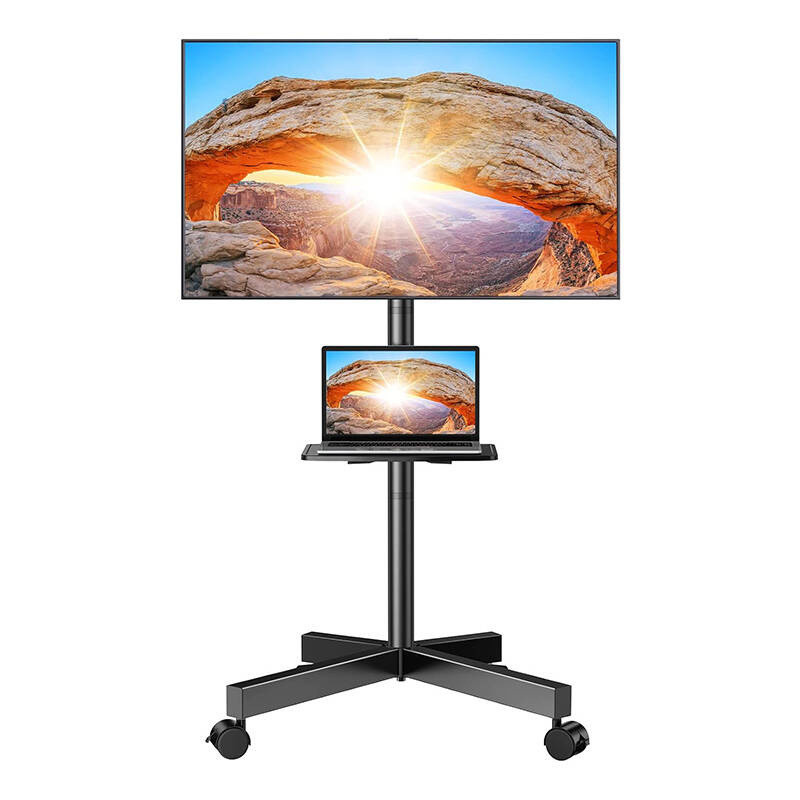 Mobilus TV Stovas - Perlegear PGTVMC06 23-60" TV Montavimas, 45 kg Talpa, Aukščio Reguliavimas