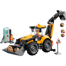 Konstruktorius - LEGO CITY 60480 Ekskavatorius 301 Detalės, 2 Minifigūros, Geltonas