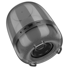 Belaidė kolonėlė „Hoco BS58 10W“, juoda, su spalvingais, šviečiančiais garsais