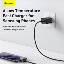 Įkroviklis - Baseus TZCCSUP-L01 Juodas, AC, USB, Spartusis Įkrovimas Įkroviklis - Baseus TZCCSUP-L01 Juodas, AC, USB, Spartusis Įkrovimas