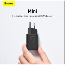 Charger - Baseus TZCCSUP-L01 Black, AC, USB, Fast Charging