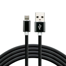 USB Cable - everActive CBS-1IB USB Lightning Cable 1m, Fast Charging 2.4A, Black USB Cable - everActive CBS-1IB USB Lightning Cable 1m, Fast Charging 2.4A, Black