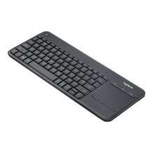 Klaviatūra - Logitech belaidė lietimui jautri klaviatūra K400 Plus (belaidė, lietimui jautri, 18 mėnesių baterijos veiki