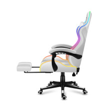 HUZARO FORCE 4.7 RGB balta žaidimų kėdė HUZARO FORCE 4.7 RGB balta žaidimų kėdė