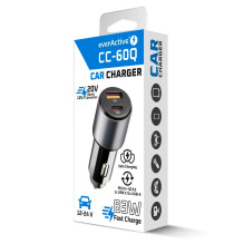 Car charger everActive CC-60Q USB QC3.0 + USB-C PD 83W