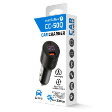 Car charger everActive CC-50Q USB QC3.0 + USB-C PD 75W