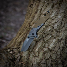 Commander Rescue 101 INC Knife, Black / Tan Commander Rescue 101 INC Knife, Black / Tan