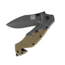 Commander Rescue 101 INC Knife, Black / Tan Commander Rescue 101 INC Knife, Black / Tan