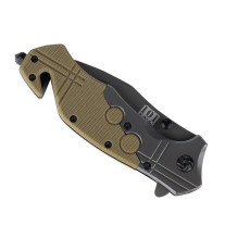 Commander Rescue 101 INC Knife, Black / Tan Commander Rescue 101 INC Knife, Black / Tan