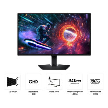 „Samsung G50F“ kompiuterio monitorius 68,6 cm (27") 2560 x 1440 pikselių „Quad HD OLED“ juodas