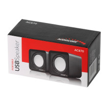 Audiocore AC870 B 2 juostų 3 W juodas, pilkas laidinis Audiocore AC870 B 2 juostų 3 W juodas, pilkas laidinis
