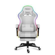 HUZARO FORCE 4.7 RGB balta žaidimų kėdė HUZARO FORCE 4.7 RGB balta žaidimų kėdė