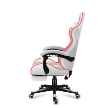 HUZARO FORCE 4.7 RGB balta žaidimų kėdė HUZARO FORCE 4.7 RGB balta žaidimų kėdė