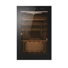 Haier Wine Bank 50 Serie 3 HWS49GAE Kompresorinis vyno aušintuvas Laisvai pastatomas Juoda 49 buteliai