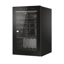 Haier Wine Bank 50 Serie 3 HWS49GAE Kompresorinis vyno aušintuvas Laisvai pastatomas Juoda 49 buteliai