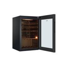 Haier Wine Bank 50 Serie 3 HWS49GAE Kompresorinis vyno aušintuvas Laisvai pastatomas Juoda 49 buteliai