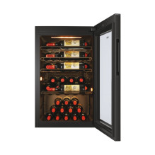 Haier Wine Bank 50 Serie 3 HWS49GAE Kompresorinis vyno aušintuvas Laisvai pastatomas Juoda 49 buteliai