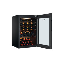 Haier Wine Bank 50 Serie 3 HWS49GAE Kompresorinis vyno aušintuvas Laisvai pastatomas Juoda 49 buteliai