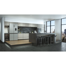 Haier Wine Bank 50 Serie 3 HWS49GAE Kompresorinis vyno aušintuvas Laisvai pastatomas Juoda 49 buteliai
