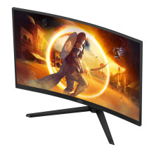 AOC G4 CQ32G4VE kompiuterio monitorius 80 cm (31,5 colio) 2560 x 1440 pikselių „Quad HD“ LCD juodas, pilkas