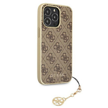 Guess GUHCP13LGF4GBR iPhone 13 Pro / 13 6.1 "brown / brown hardcase 4G Charms Collection Guess GUHCP13LGF4GBR iPhone 13 Pro / 13 6.1 "brown / brown hardcase 4G Charms Collection