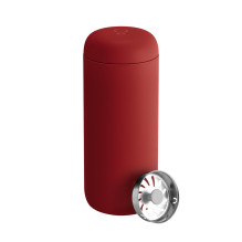 Termosas - Fellow Carter Move Mug 473 ml, Nelaidus, Keraminis Interjeras, Tamsiai Raudonas