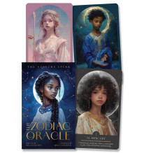 Kolekcionuojamos Kortelės - Blue Angel Zodiac Oracle 54 Cards Guidebook