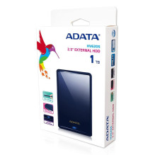 Išorinis HDD, ADATA, HV620S, 1TB, USB 3.1, mėlyna spalva, AHV620S-1TU31-CBL