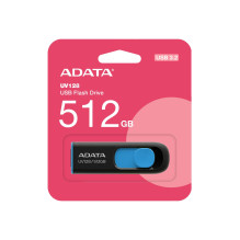 MEMORY DRIVE FLASH USB3 512GB / BLK / BLUE AUV128-512G-RBE ADATA