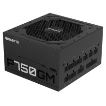 Maitinimo šaltinis, GIGABYTE, GP-P750GM, 750 vatų, efektyvumas 80 PLUS GOLD, aktyvus PFC, MTBF 100 000 valandų, GP-P750G