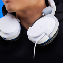AUSINĖS HYPERX CLOUDX STINGER2 / BALTA / MĖLYNA 75X29AA HYPERX