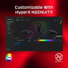 MOUSE USB OPTICAL PULSEFIRE / HASTE 2 BLACK HYPERX