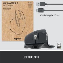 MOUSE BLUETH OPTICAL MASTER 3S / GRAPHITE 910-006582 LOGITECH