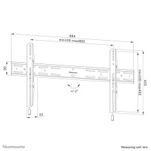 TV SET ACC WALL MOUNT / WL30S-850BL18 NEOMOUNTS TV SET ACC WALL MOUNT / WL30S-850BL18 NEOMOUNTS