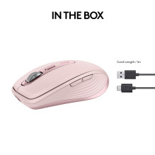PELĖ USB OPTINĖ WRL MX 3S / ROŽINĖ 910-006931 LOGITECH