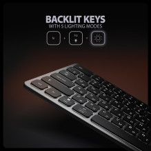 KEYBOARD + I / O HUB 9IN1 / 0.6M HMC-KB-CRL AXAGON